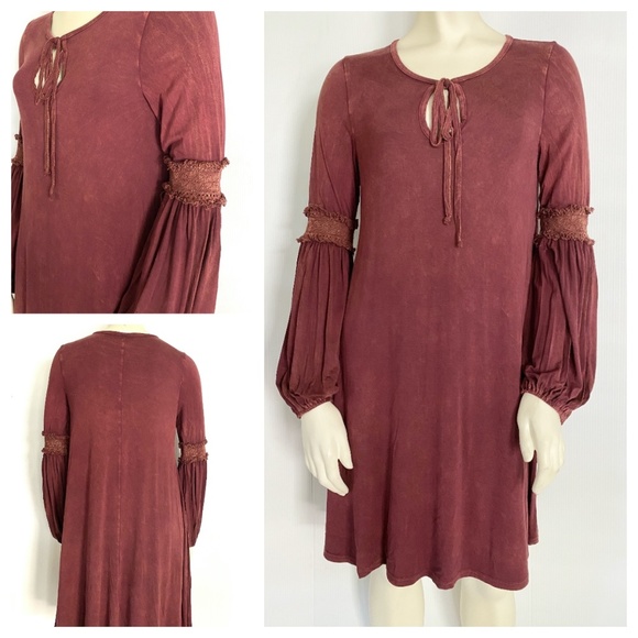 Altar'd‎ State boho peasant puff sleeve tunic dress - Picture 1 of 7